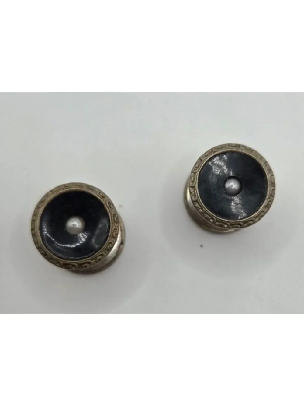 Baer & Wilde Vintage Collar Button Stud Set With Crescent & Star Design 1920's-1